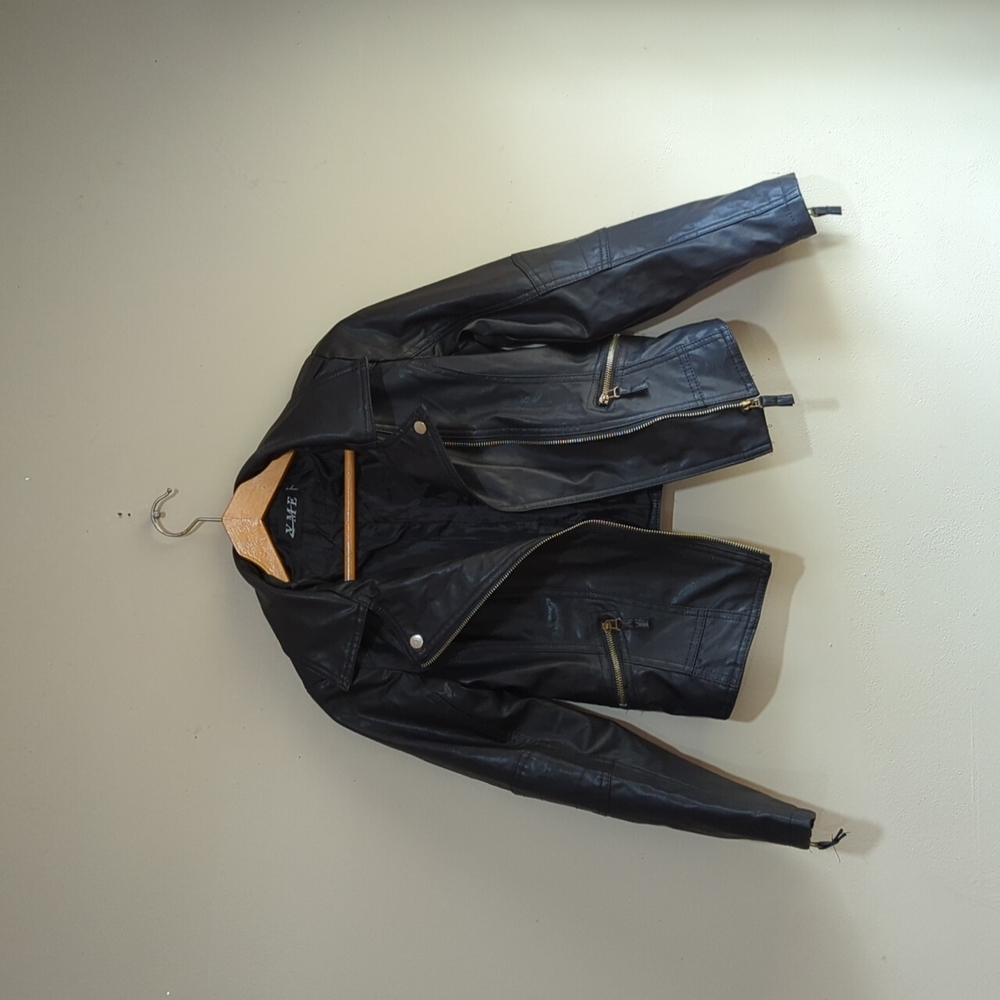 YME faux leather jacket